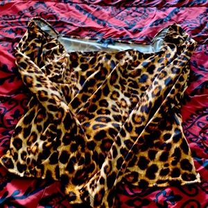 Leopard print crop top